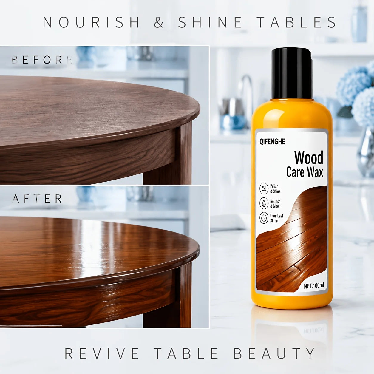 Wood Revitalizing Wax | High Gloss Floor & Furniture Polish Wood Polish Wax Oasis Select