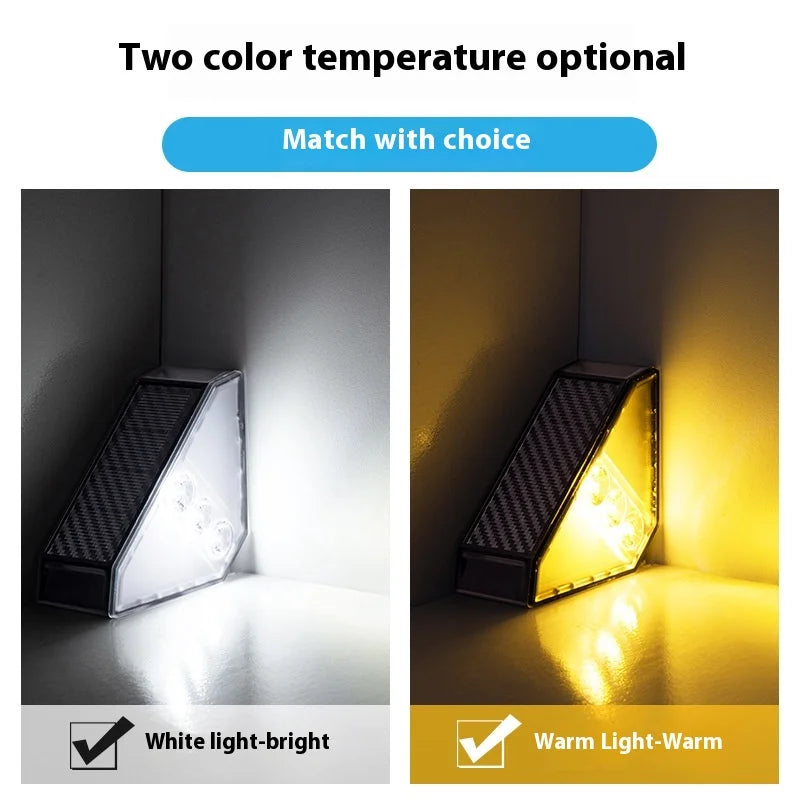 Solar Lamps Outdoor Garden Lamps Automatically Light Up When It Gets Dark Staircase Garden Road Waterproof Decorative Step Lamps Oasis Select warm light