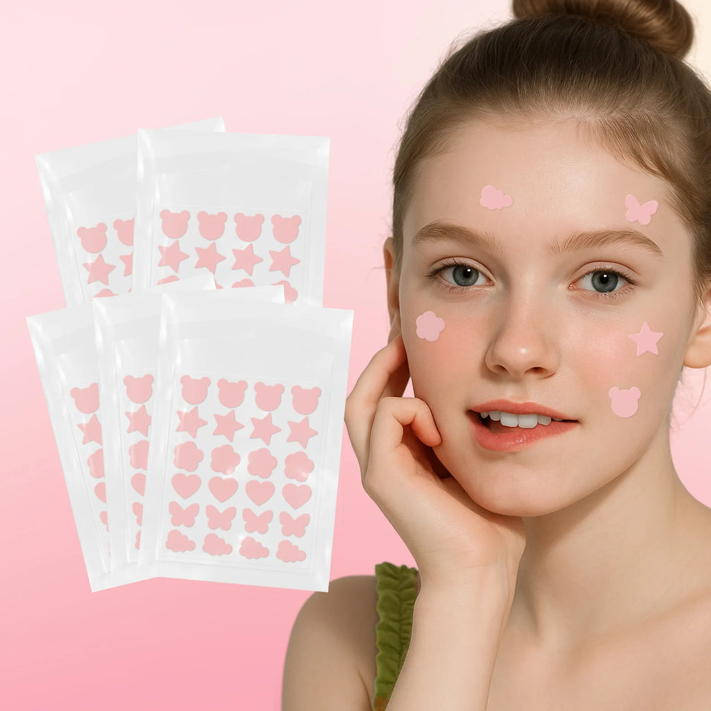 Laikou Sakura Patch Acne Patches Pimple Patches Concealer Acne Dots Patches Moisturizes for Covering Zits and Blemishes 24pcs Oasis Select