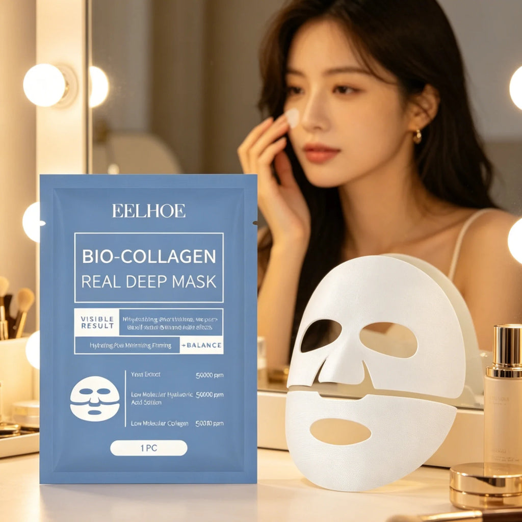 EELHOE Bio Collagen Face Mask – Firming, Hydrating & Brightening Collagen Face Mask Oasis Select