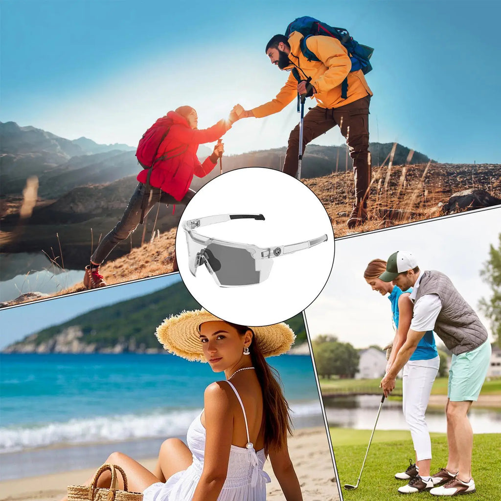 1pc New Outdoor Cycling Sunglasses Men Bike Glasses Sports Hiking Mountain Climbing Women Bicycle Glasses UV400 Goggles Oasis Select