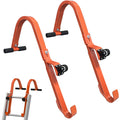 Ladder Roof Hook Alloy Steel Multifunctional Extension Ladder Stabilizer for Gutter Cleaner Roofer Painter Oasis Select Red