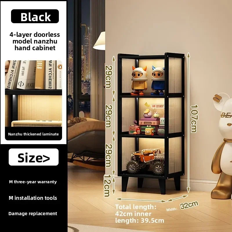 Floor-to-ceiling Bookcase Home Shelf Living Room Multi-layer Storage Locker With Cabinet Door Simple Wall Office Bookshelf Oasis Select 3rd Floor No Door