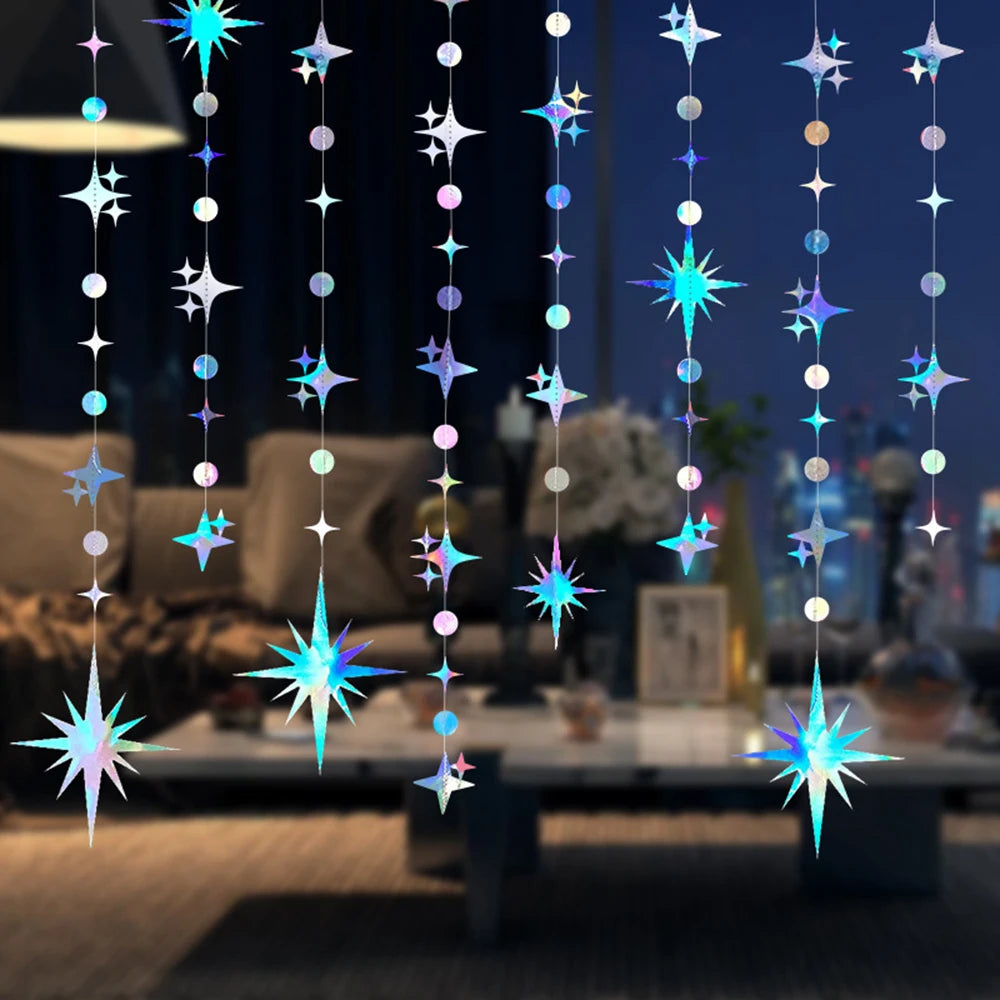 Star Hanging Decoration Pendant Set – Party & Wedding Decor