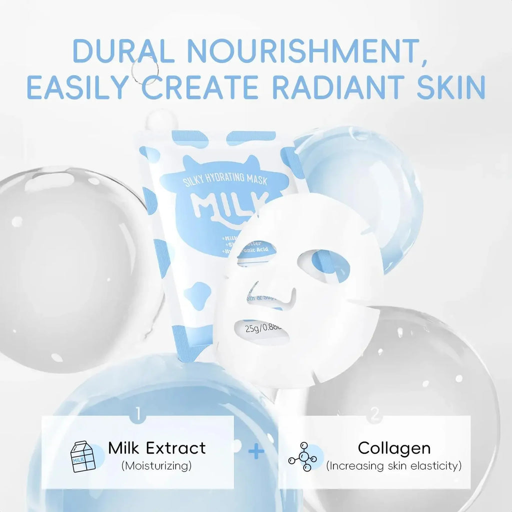 LAIKOU Milk Collagen Face Mask 25g – Hydration & Brightening