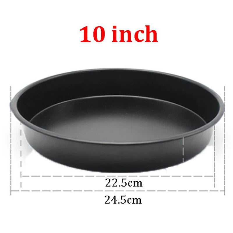 Non-Stick Carbon Steel Pizza Pan 6 8 10 Inch | Bakeware Pizza Baking Pan Oasis Select 10inch Round