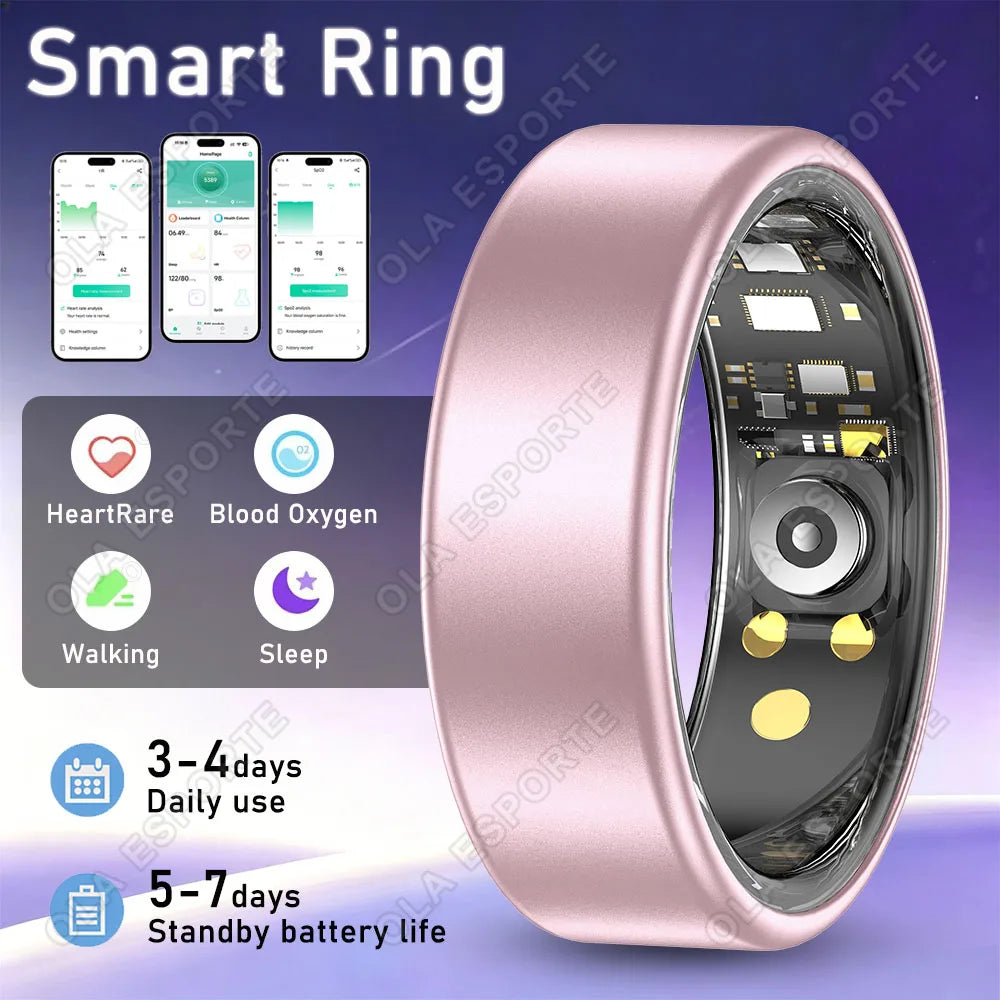 Ola Esporte Smart Ring – Heart Rate, SpO₂ & Sleep Tracker
