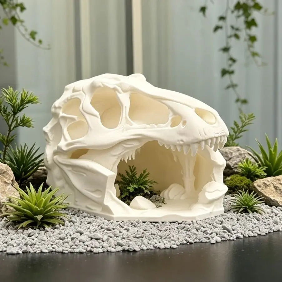 Reptile Cave Hideout Shelter Climbing Pet House Aquarium Tank Landscape Fish Tank Decor for Lizard Snake Tortoise Small Fish Oasis Select