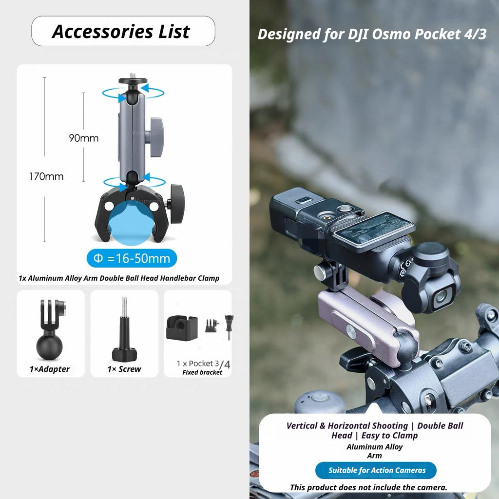 DJI Osmo Pocket 3/4 Accessories Kit – Case, Tripod & Mount
