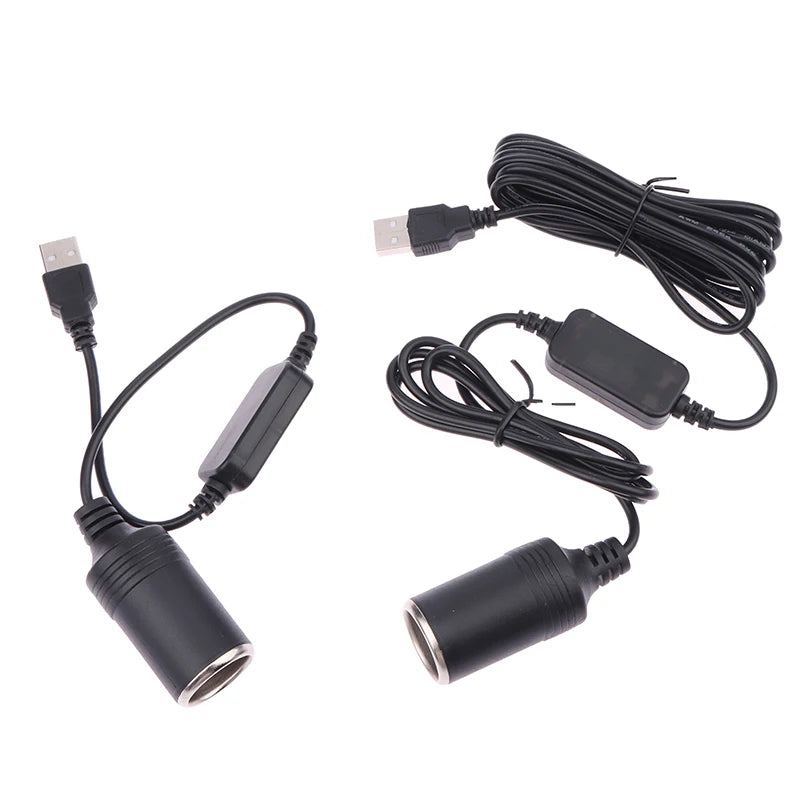 1PC Vehicle Interior Accessory, 5V To 12V Car Cigarette Lighter Socket USB Adapter Plug Connector Oasis Select