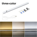 USB Aluminum LED Light Bar 30/40/50cm 5V with Hand Sweep Motion Sensor 3-Color Changeable Kitchen Nightlight for Closet Cupboard Oasis Select 50cm 3 Colors Changeable
