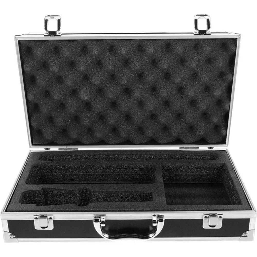 Portable Microphone Carrying Case Hard Shell Sponge Compartment Karaoke Storage Case Impact Resistant Mic Organizer Oasis Select