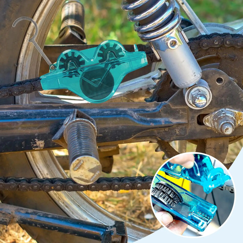 Cycle Chain Cleaning Scrubber Professional Motorcycle Washer Cleaner Tools Creative Cycle Accessories Washer for Drivetrain Gear Oasis Select