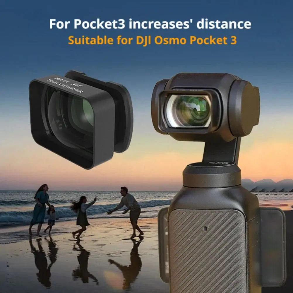 DJI Osmo Pocket 3 Macro Zoom 2× Magnetic Teleconverter Lens