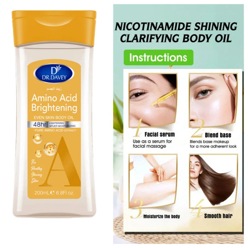DR.DAVEY Amino Acid Body Massage Oil – Nourishing Skin Oil