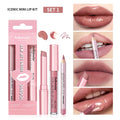 3-in-1 Mini Lip Kit – Lip Liner, Lipstick & Lip Gloss Set Lip Makeup Set Oasis Select set1