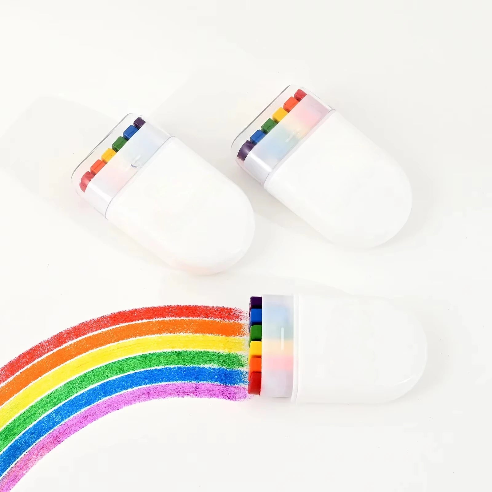 6 Colors Rainbow Crayon Paint Stick - Colorful Birthday Party Favors , Family Theme Party Supplies Gift Oasis Select