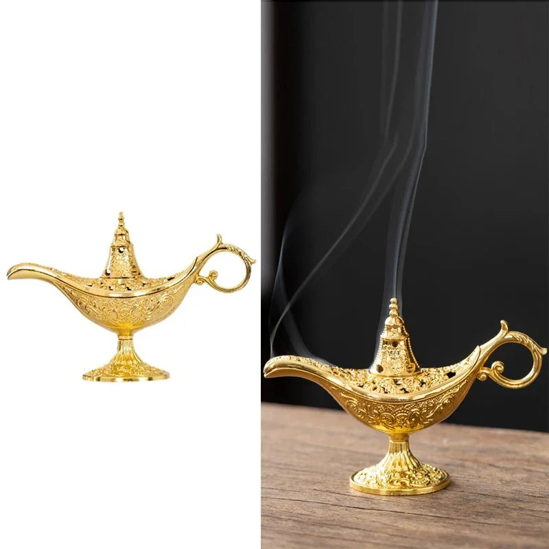 Retro Metal Incense Burner, Aromatherapy Burner, Suitable For Yoga, Meditation, Bedroom, Living Room Oasis Select