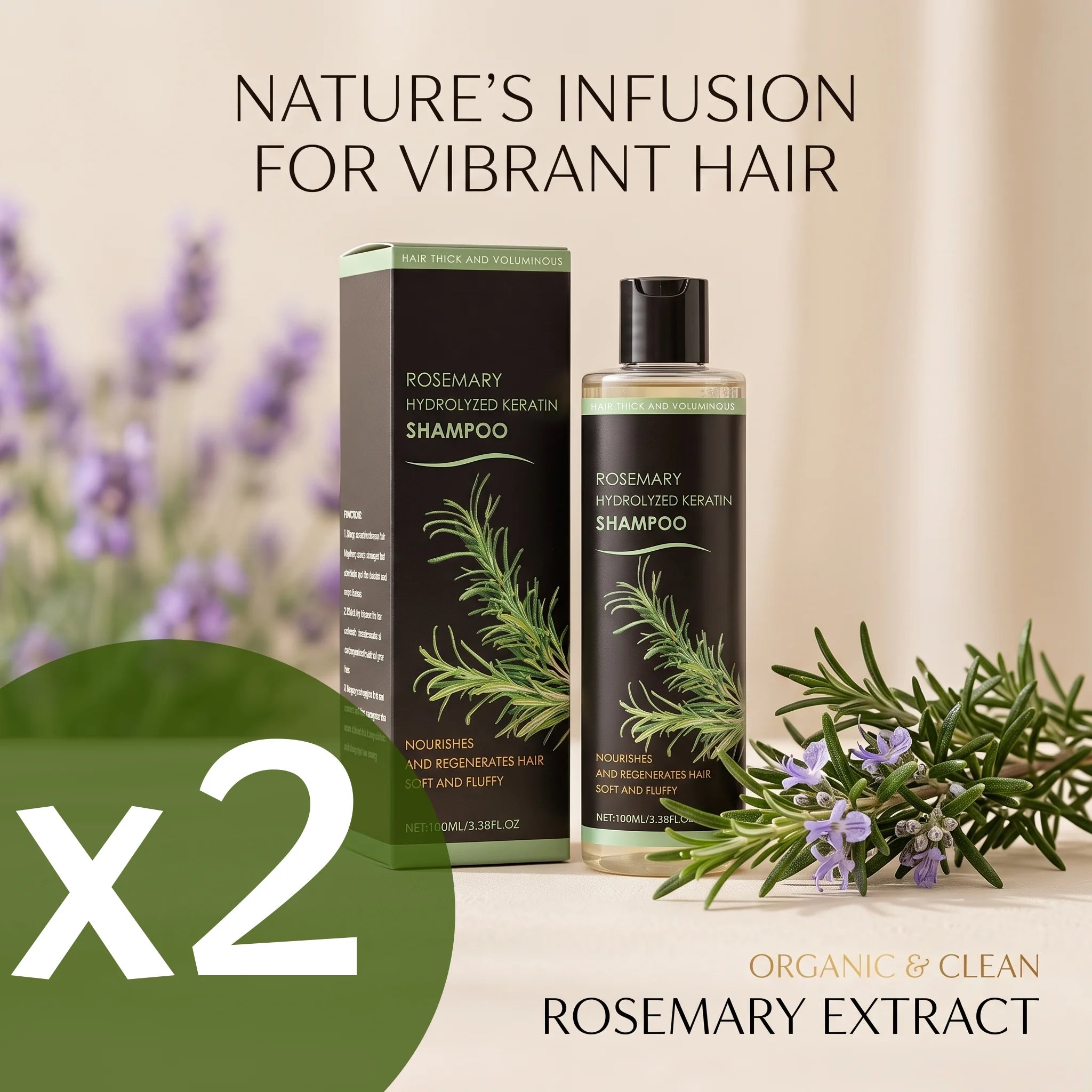 Rosemary & Keratin Shampoo – Cleanse, Nourish & Thicken Hair