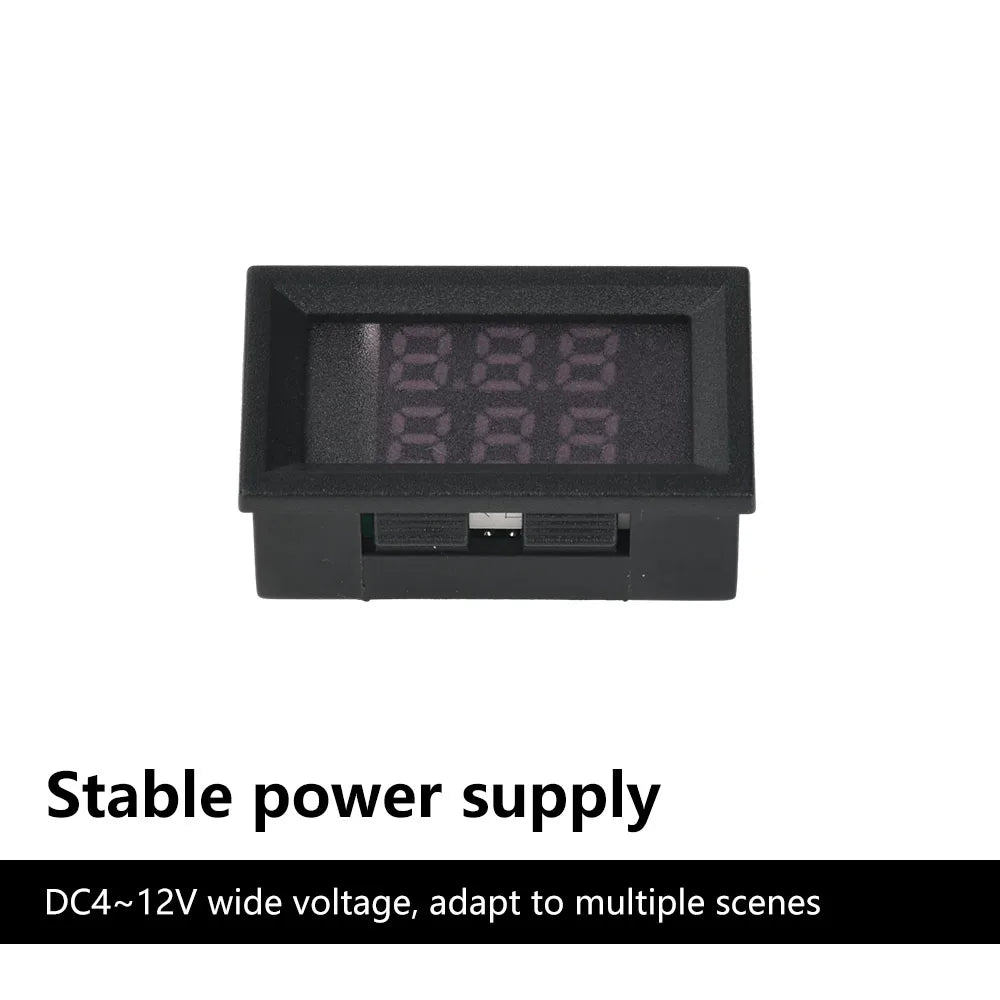DC 4-12V VR452 Internal Resistance Tester 0.56-inch Dual Digital Battery Voltage Internal Resistance Tester Red Blue Display Oasis Select