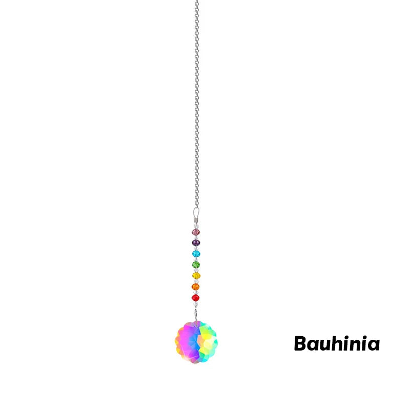 Mesmerizing Colored Crystal Rainbow Maker Prism with Hanging Chain Oasis Select A5