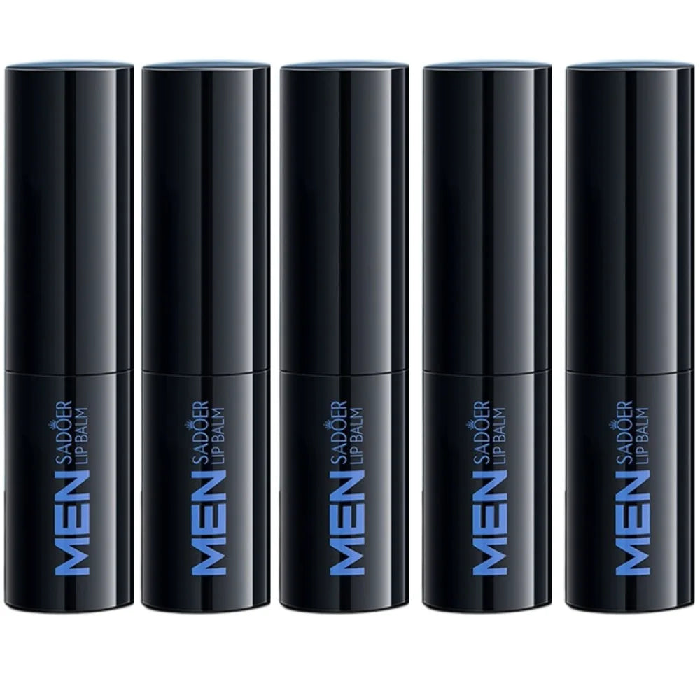 SADOER Men's Squalane Lip Balm – Moisturizing & Smoothing 2.7g Men's Lip Balm Oasis Select 5PCS