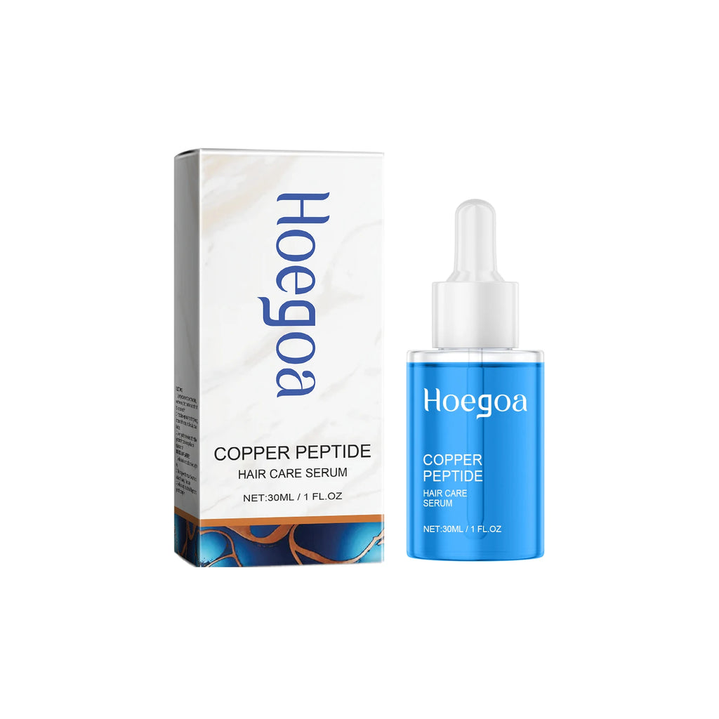 Copper Peptide Hair Grow Serum Prevent Alopecia Moisturizing Hair Dry Frizz Repairing Smoothing Scalp Care Density Hair Essence Oasis Select 30ml Boxed