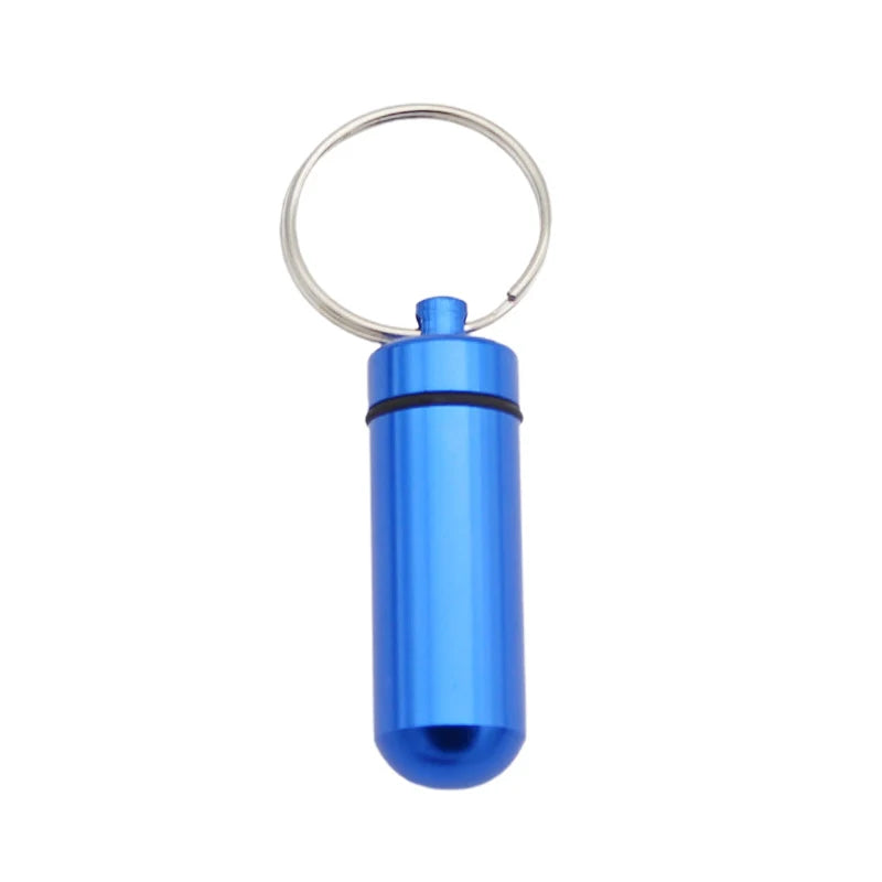 EDC Waterproof Capsule Keychain Case – Aluminum Pill & Gear Pod