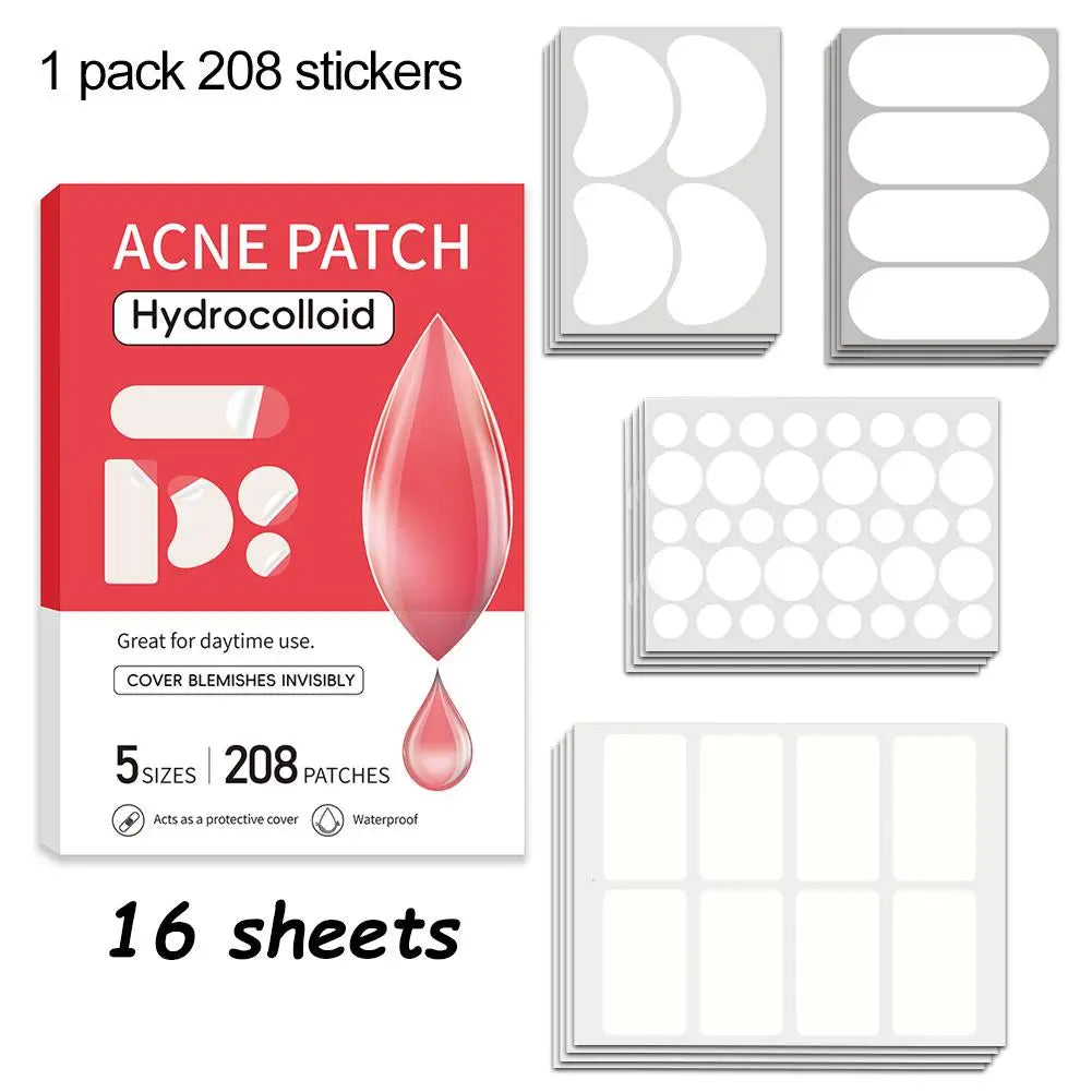 Large Hydrocolloid Pimple Patches – Face & Body Acne Dots Acne Pimple Patches Oasis Select 208pcs-pink