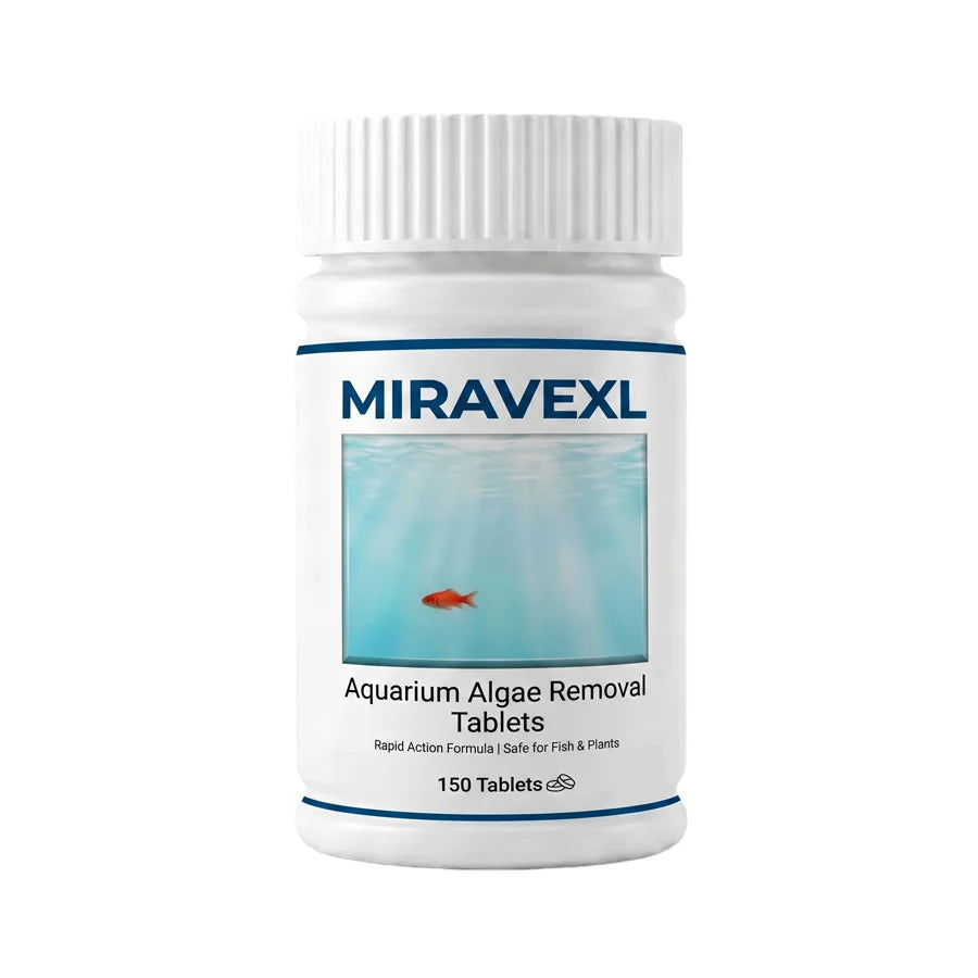 MIRAVEXL Aquarium Algae Control Tablets, Fast Acting Fish Tank Cleaner for Moss Sludge & Green Water, Safe for Fish, 150pcs Oasis Select 1PC