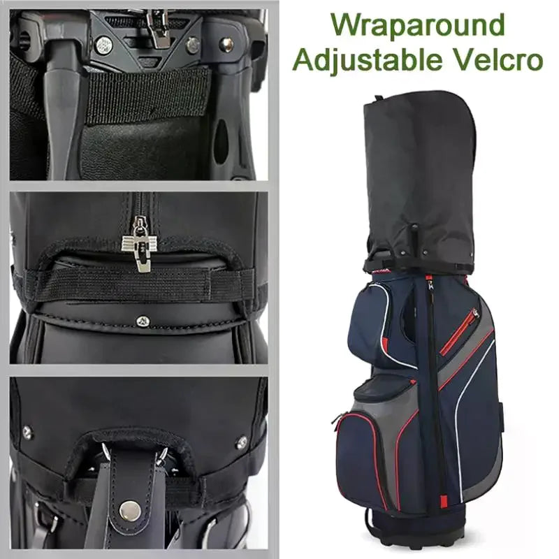 Golf Bag Rain Cover Dustproof Rain Hood Club Protector Portable Golf Bag Rain Cover For Golf Bag And Carry Cart Stand Bag Oasis Select