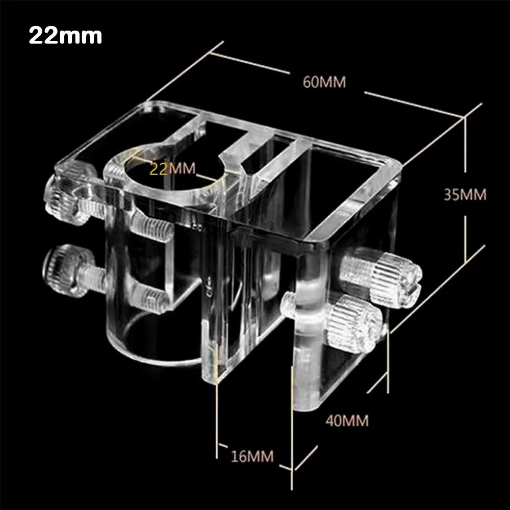 Acrylic Aquarium Pipe Holder Clip – Fits 20mm Hose & Tube