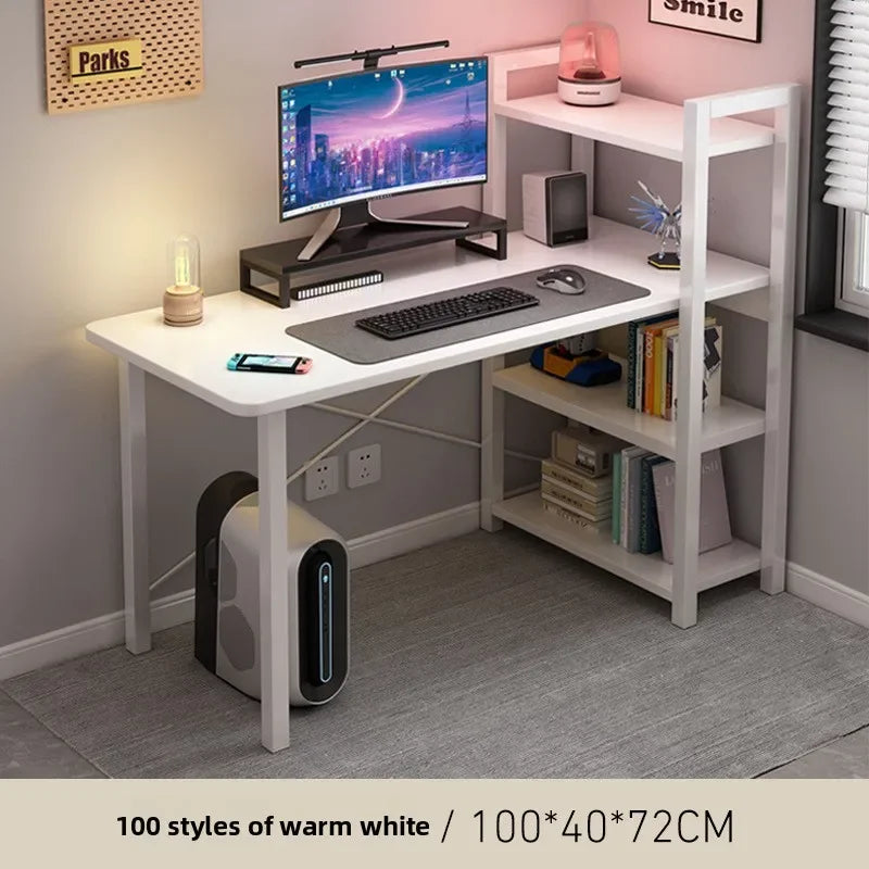 Multi-functional Gaming table Computer table Desktop desk Bookshelf table Game table Writing table Oasis Select 100cmB