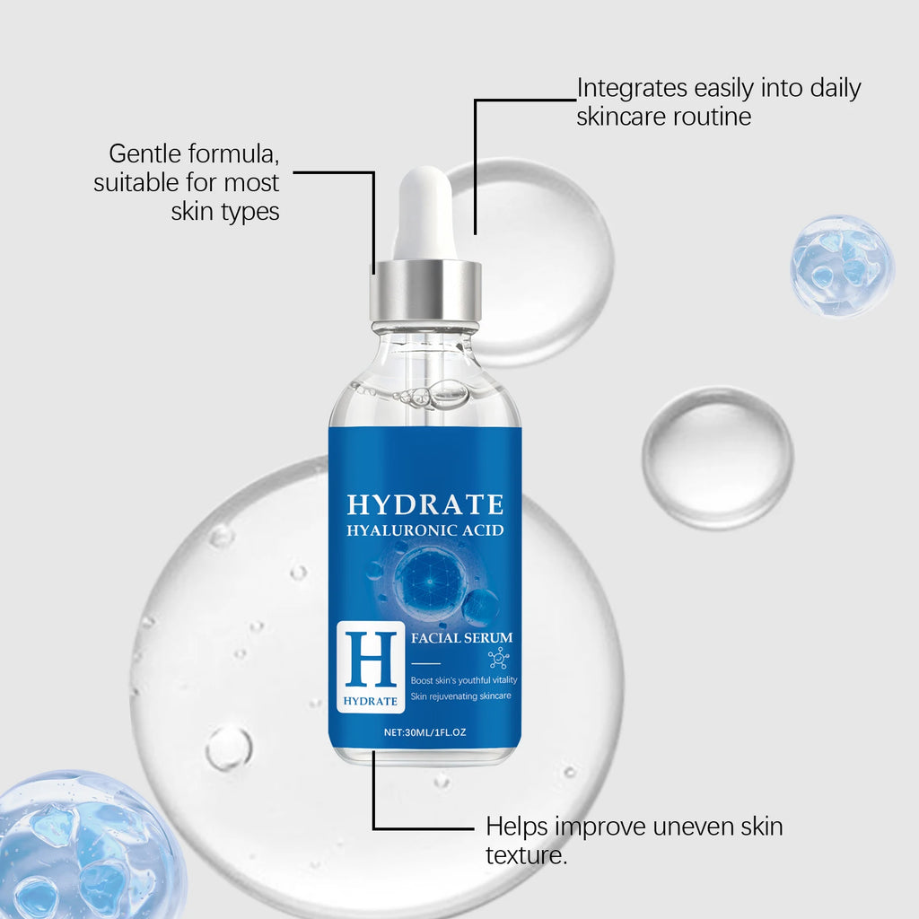 Hyaluronic Acid Face Serum – Deep Hydration, Fragrance Free Hydrating Face Serum Oasis Select
