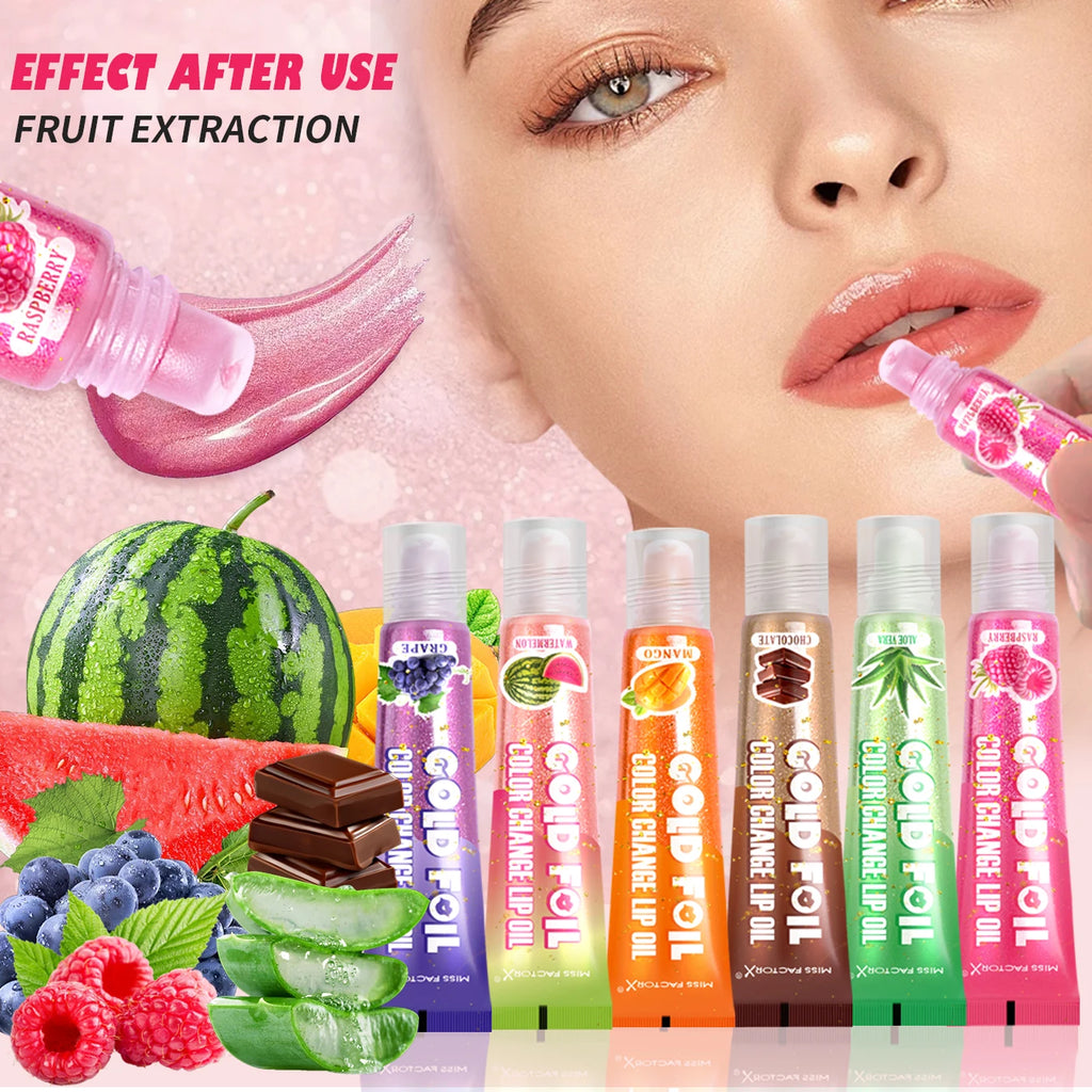 Shiny Lip Oil Gift Set 15ml×24PCS deep moisturizing non-decolorizing foil brightening and embellishing lip color gift Oasis Select