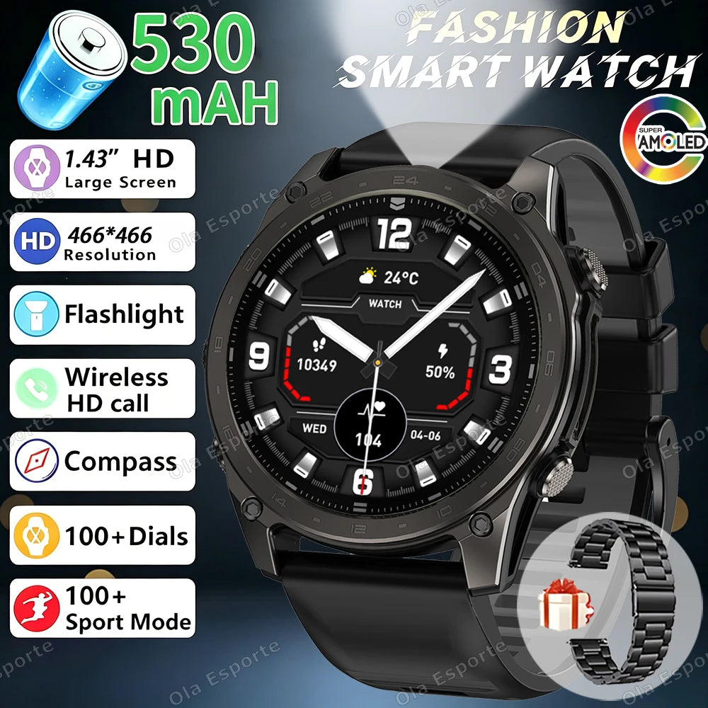 Ola Esporte HW12 Smart Watch – AMOLED, Bluetooth Call, 5ATM