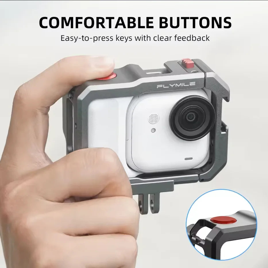 Flymile Metal Cage for Insta360 GO Ultra | Aluminum Alloy Frame