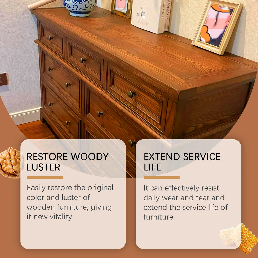 Polishing Oil for Wooden Furniture Waterproof Restore Woody Luster Prevent Drying Cracking Long Lasting Moisturizing Wooden Care Oasis Select