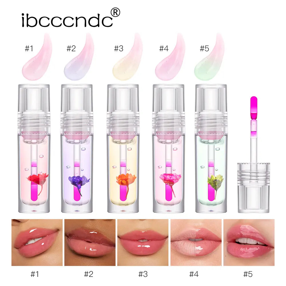 ibcccndc PH Color Changing Flower Lip Oil Gloss 3.8ml Color Changing Lip Oil Oasis Select