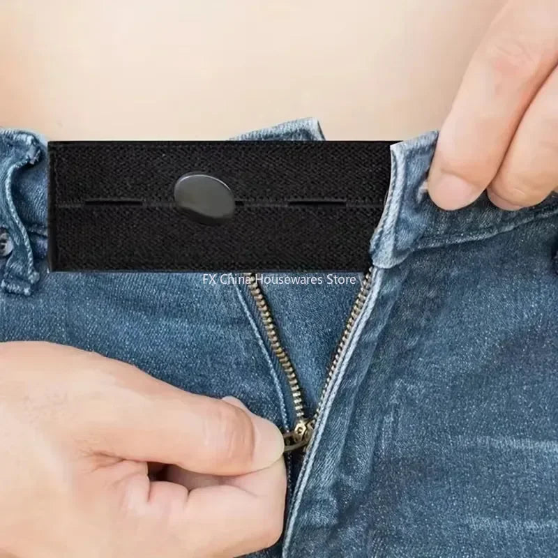 5pcs Pant Extender Belt Unisex Waist Band Tight Trousers Jeans Skirts Maternity Button Hooks Garment DIY Sewing Supplies Oasis Select
