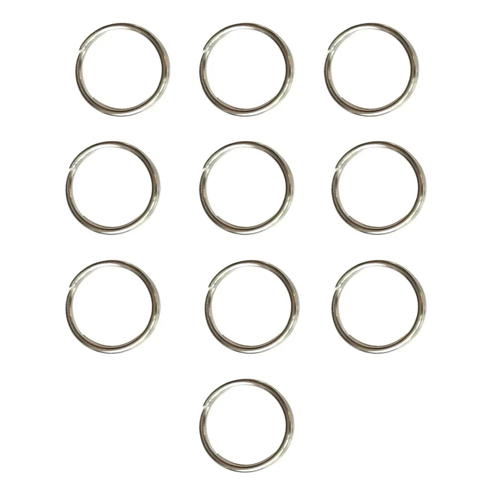 10PC 316 Stainless Steel Water Sport Keychain Keyring Split Ring Loop for Scuba Diving Swimming Diver Camping Gear 20 25 30 MM Oasis Select 10PC Round 30MM