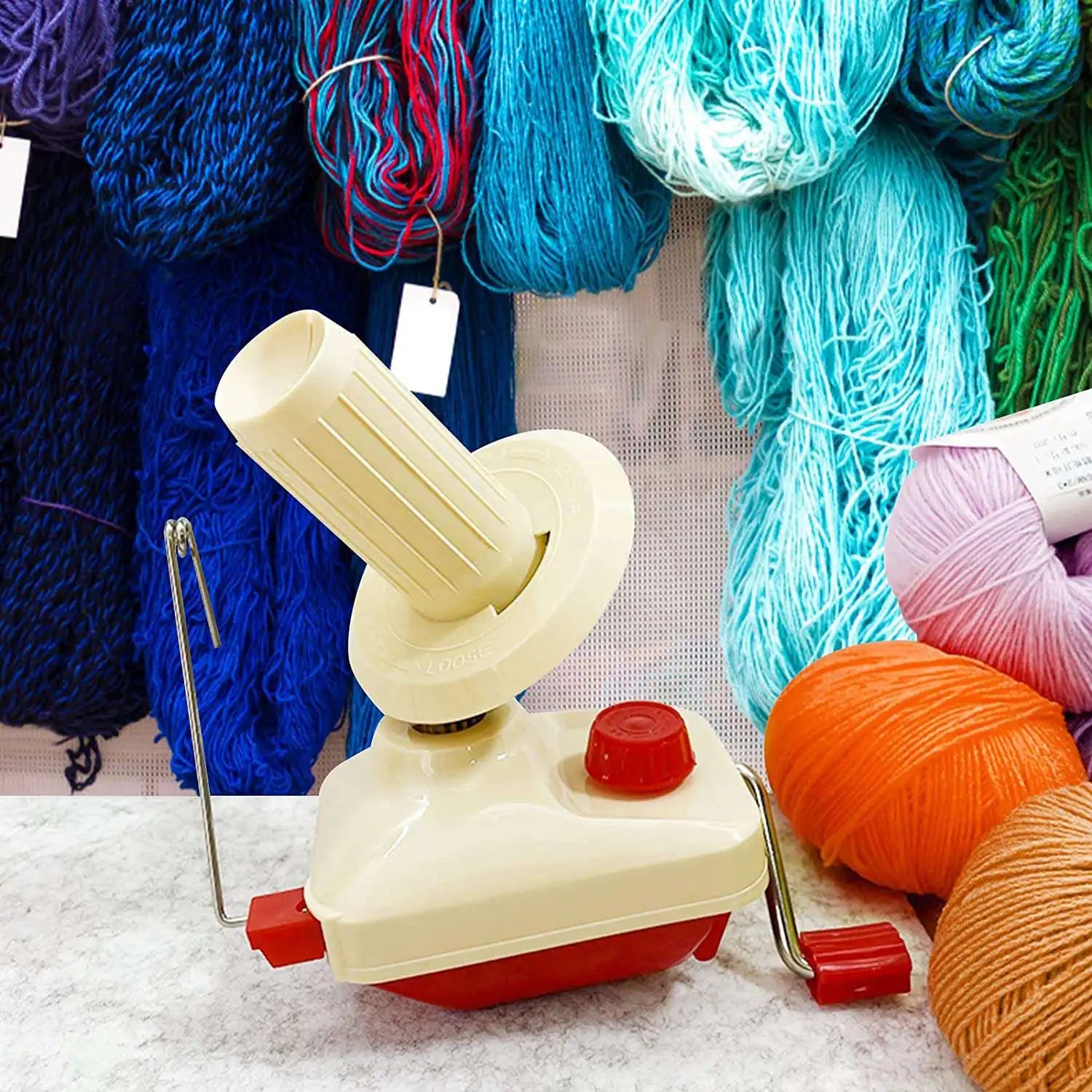 LIKE WISH 1 PCS Knitting Hand Operated Yarn Ball Winder Swift Convenient Ball Winder Yarn Roller Machine Yarn Cake Winder Oasis Select