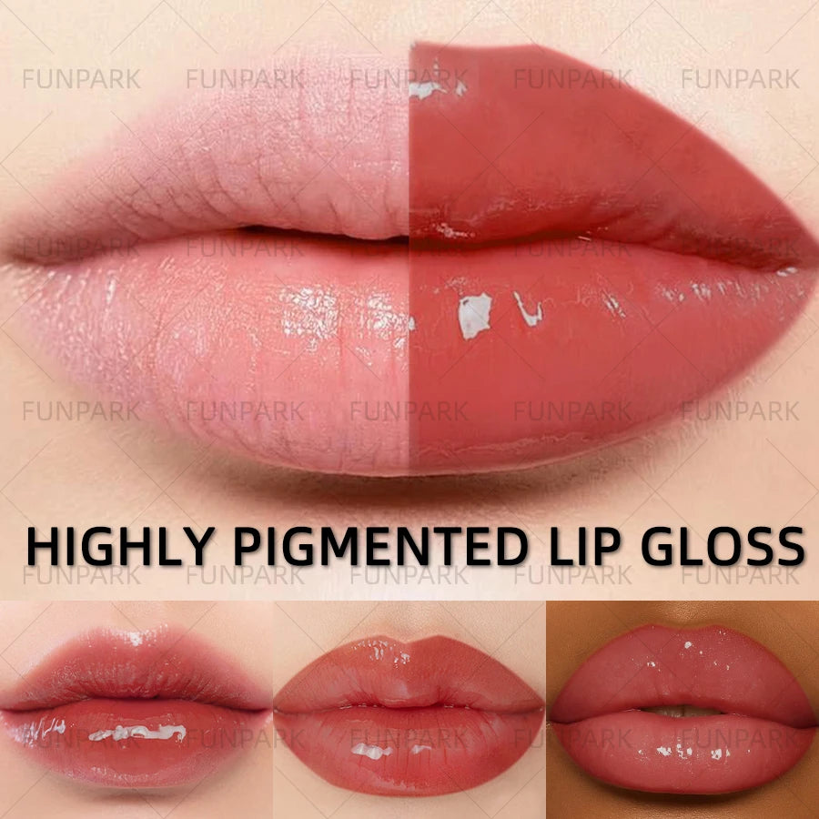 FUNPARK Moisturizing Lip Gloss – 15 Colors, High Pigment Lip Oil
