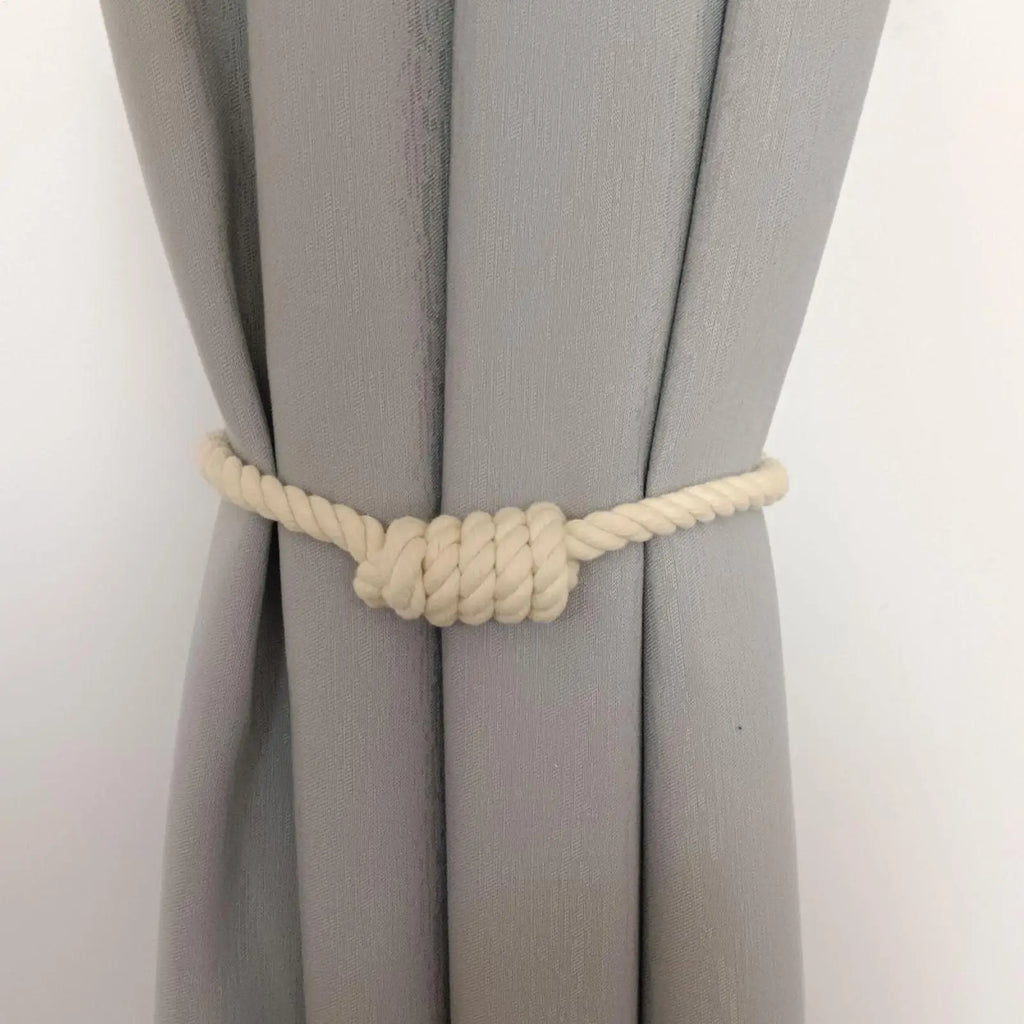 2Pcs Magnetic Curtain Tiebacks Outdoor Elegant Decorative Tie Backs Modern Rope Tiebacks For Drapes Window Curtain Holder Clip Oasis Select