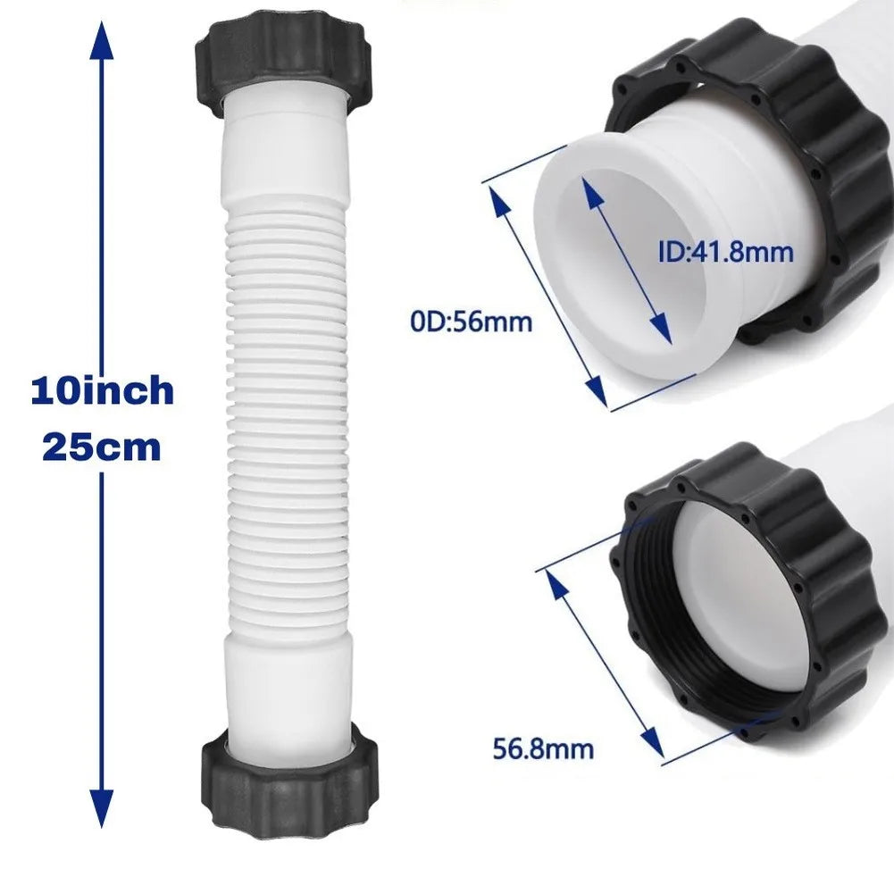 Intex Pool Filter Pump Replacement Hose 25cm 1.5" PE Connector