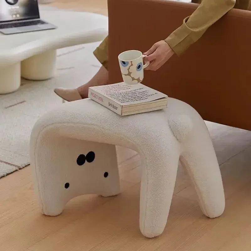 Cat Shoe Change Stool Household Door Shoe Stool Entry Small Stool Sitting Stool Low Stool Sofa Hair Stool Dressing Makeup Stool Oasis Select