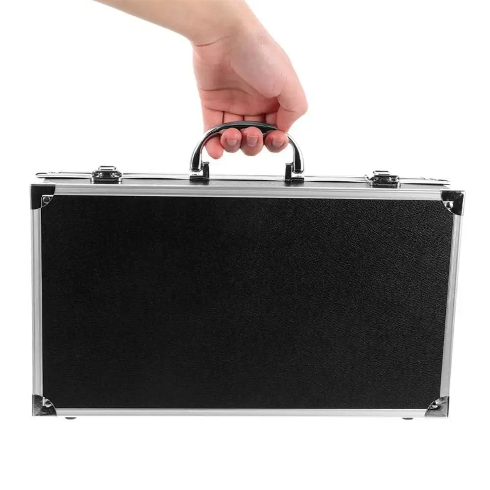 Portable Microphone Carrying Case Hard Shell Sponge Compartment Karaoke Storage Case Impact Resistant Mic Organizer Oasis Select