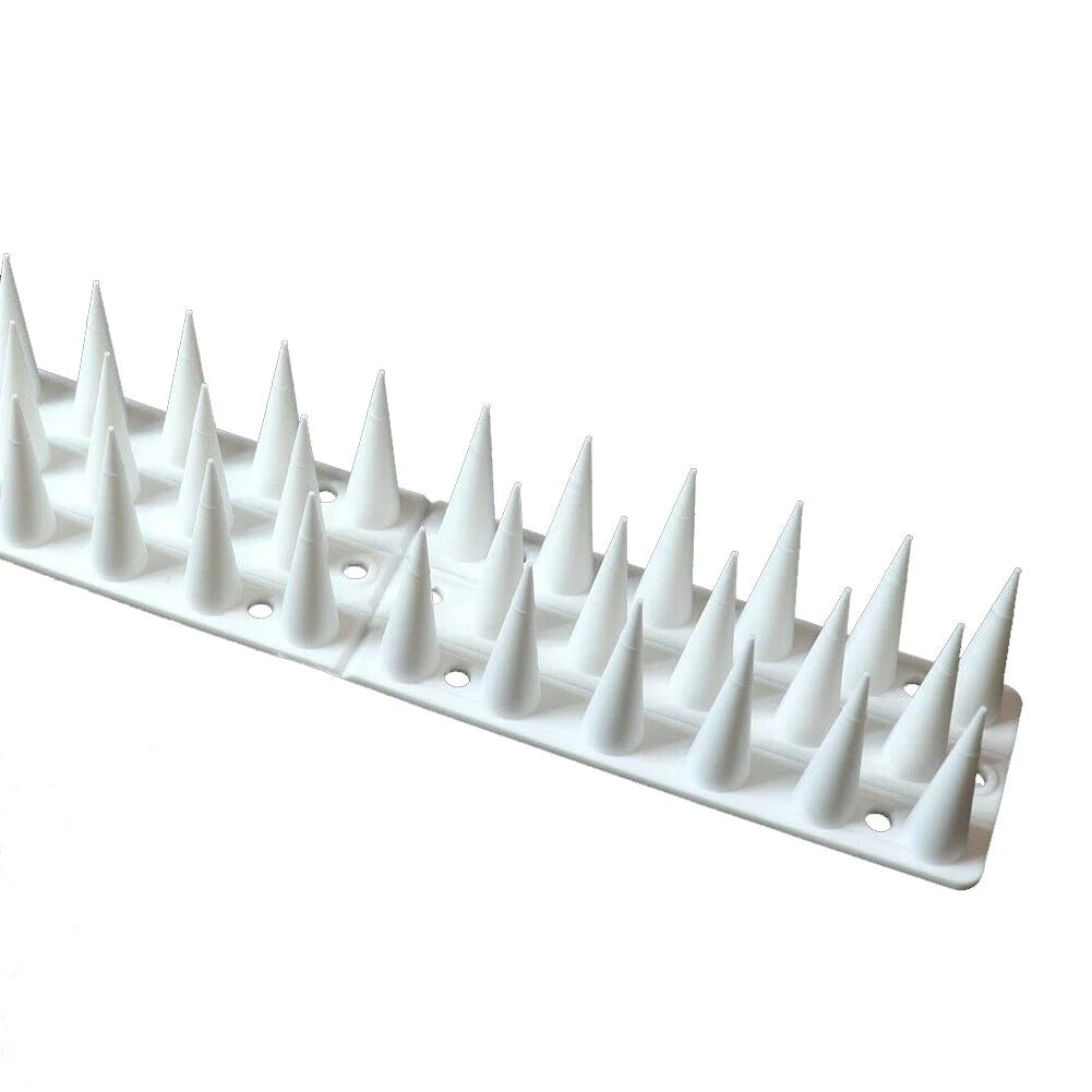 Plastic Bird & Cat Deterrent Spikes – Fence & Wall Security Bird Deterrent Spikes Oasis Select White