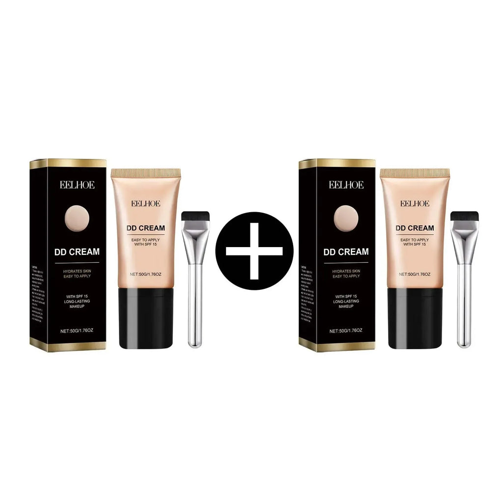 EELHOE DD Cream Foundation – Full Coverage & Oil Control Liquid Foundation Oasis Select 2Pcs Ivory