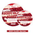 8oz 2oz body glaze Red Velvet Moisturizes, protects, and repairs the skin Create a more even-looking skin tone Oasis Select 8oz body glaze